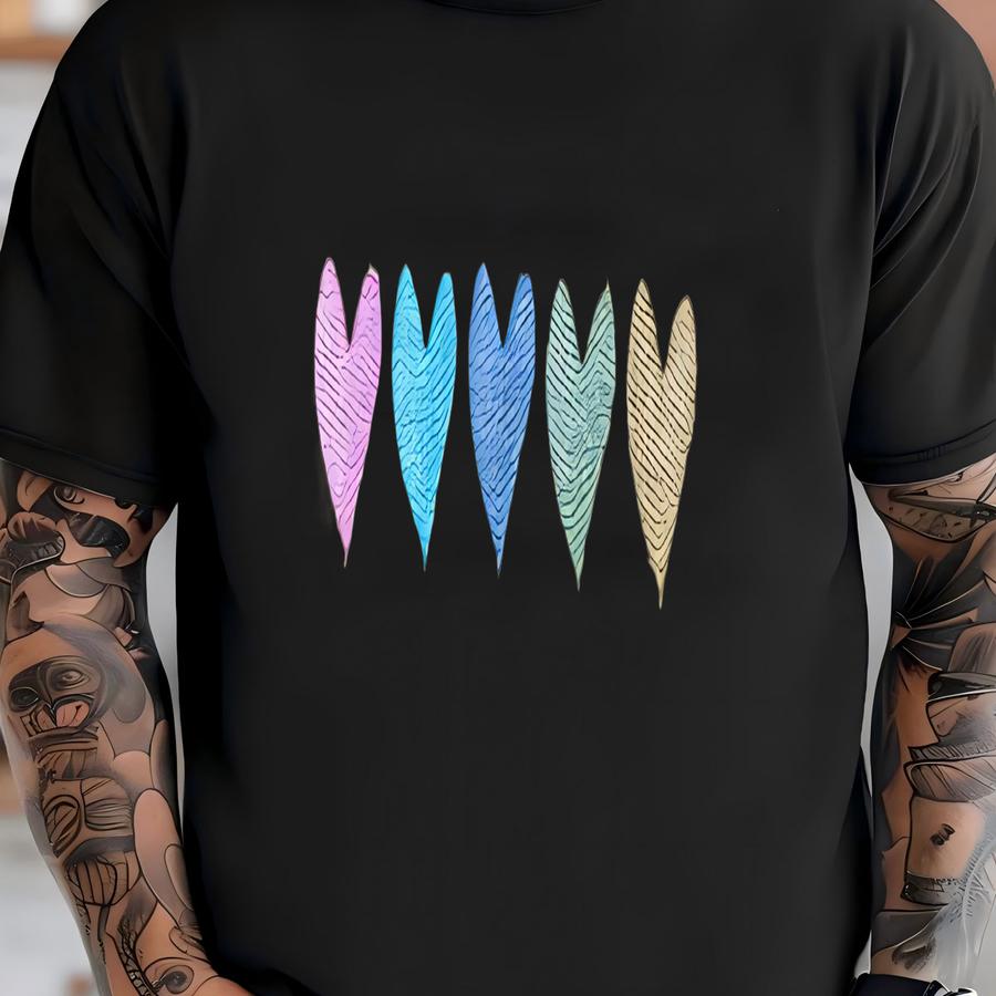 Candy Hearts Hoodie: Boho Gift Tee T-shirt