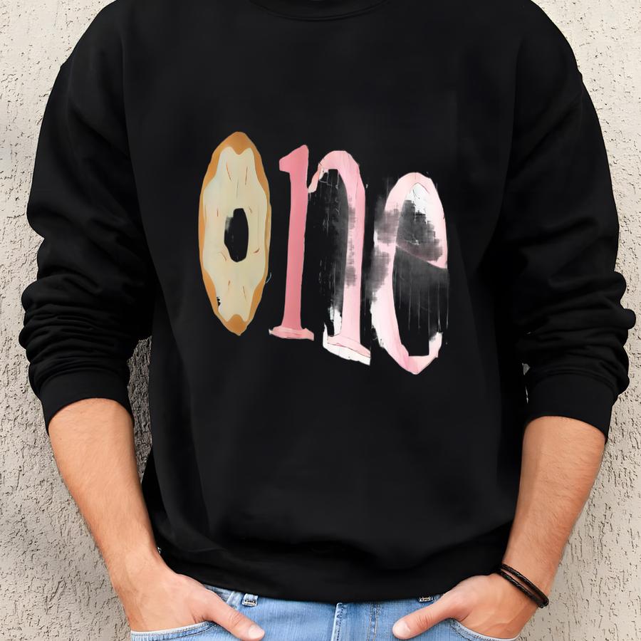 Girls' Donut One 1st Birthday Sweater Sweatshirt