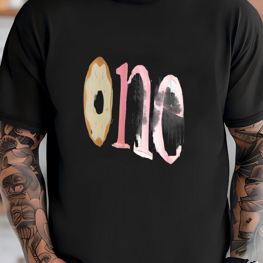Girls' Donut One 1st Birthday Sweater T-shirt