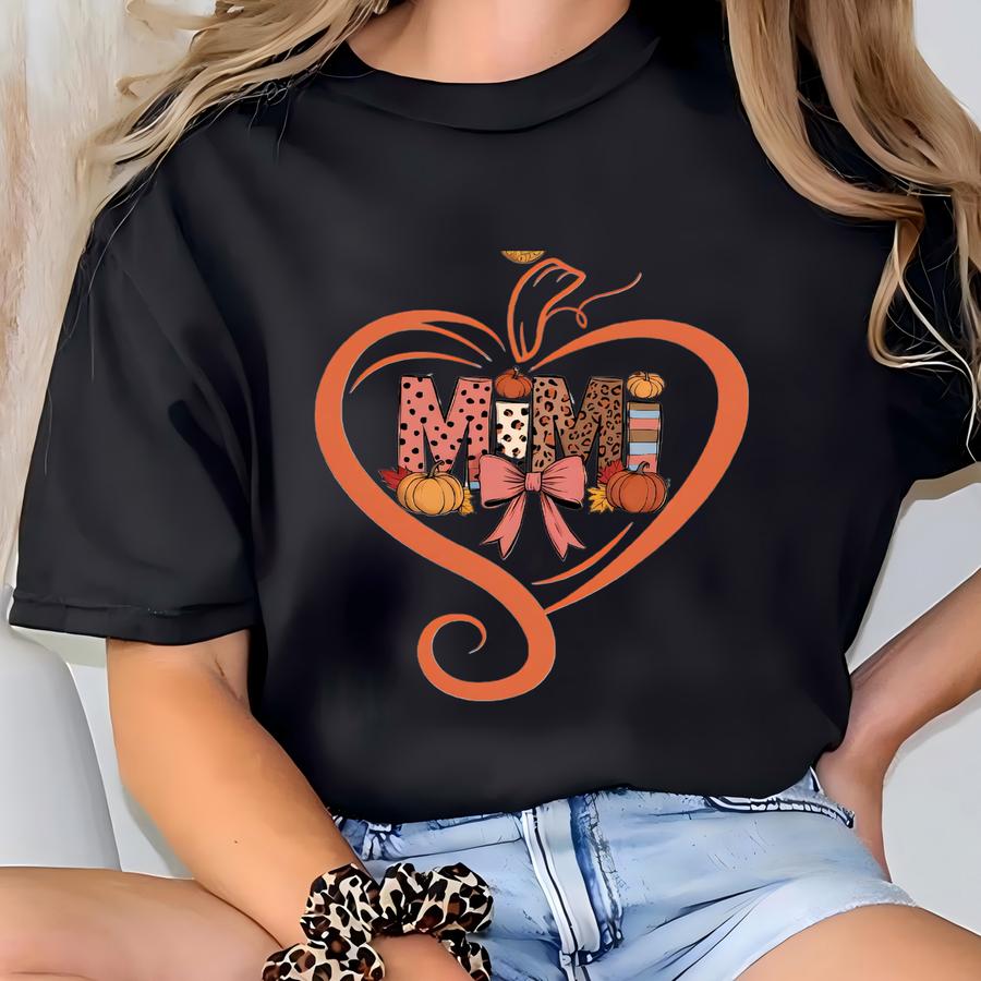 Fall Nana/gigi/mimi Shirt: Thanksgiving Gift T-shirt