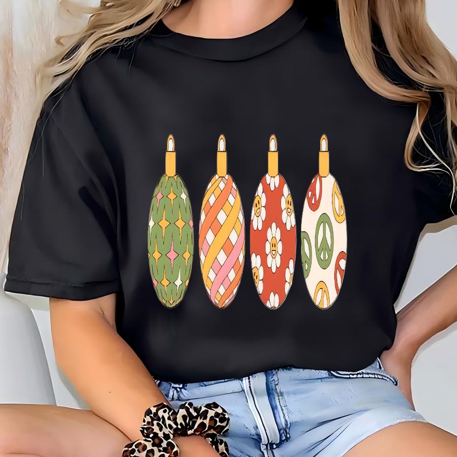 Retro Christmas Ornament Sweatshirt - Winter Shirt T-shirt