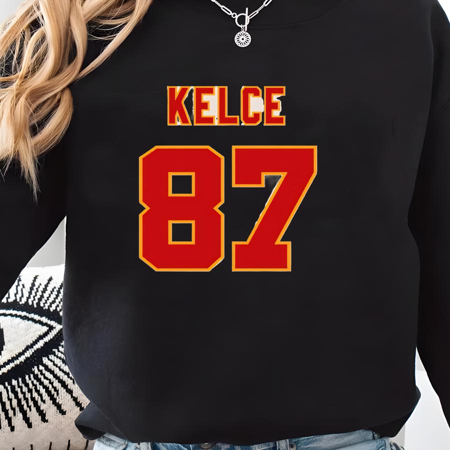 Kelce 87 Hoodie: Kansas City Football Unisex Sweatshirt Sweatshirt