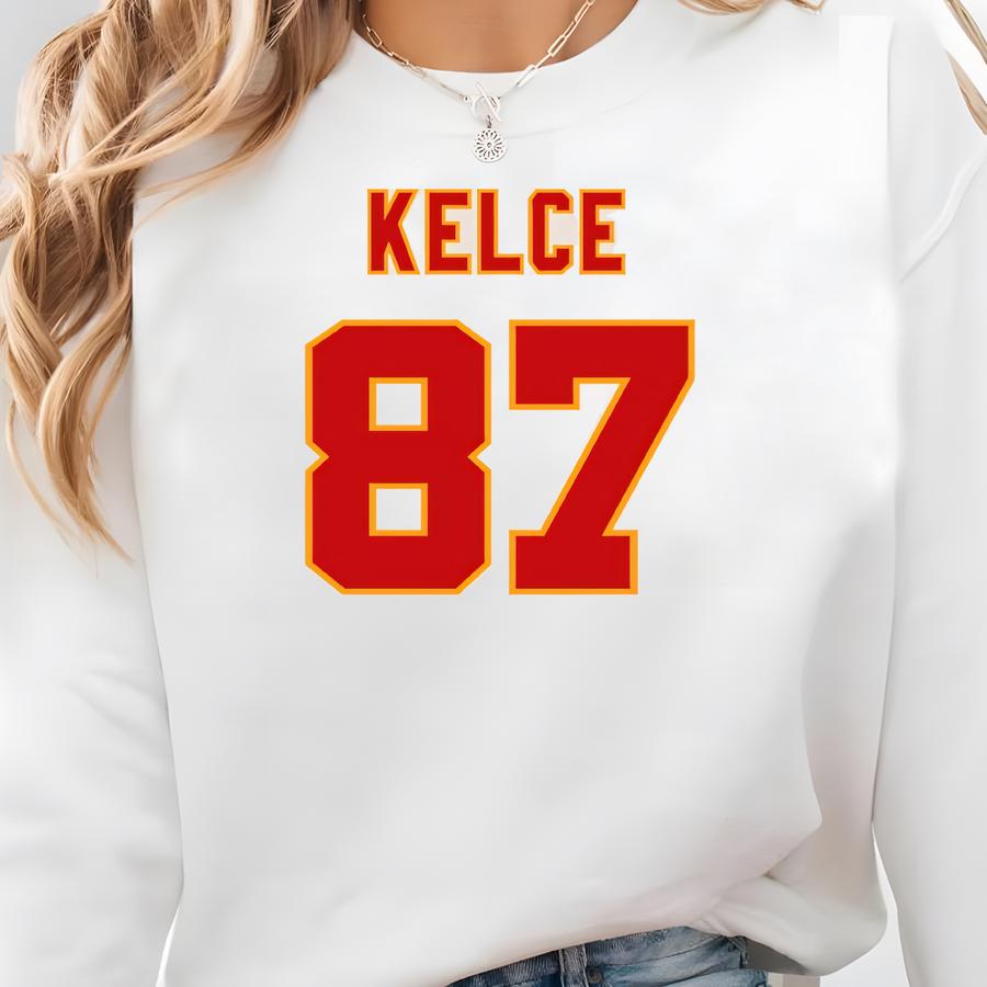 Kelce 87 Hoodie: Kansas City Football Unisex Sweatshirt Sweatshirt Kelce 87 Hoodie: Kansas City Football Unisex Sweatshirt Sweatshirt