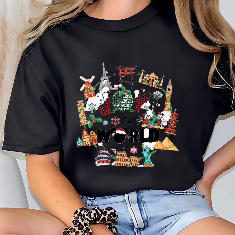 Joy To The World Shirt, Epcot Christmas Shirt, Epcot World Showcase, Christmas Shirt, Epcot Shirt, Land Christmas Shirt T-shirt