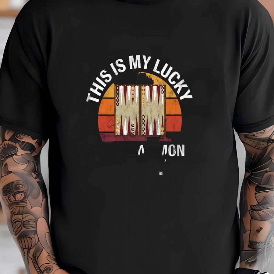 Backgammon Shirt / Tank Top / Hoodie, Funny Board Game Tshirt, Lucky Backgammon Gift, Backgammon Lover Tee, Backgammon Player Hoodie T-shirt