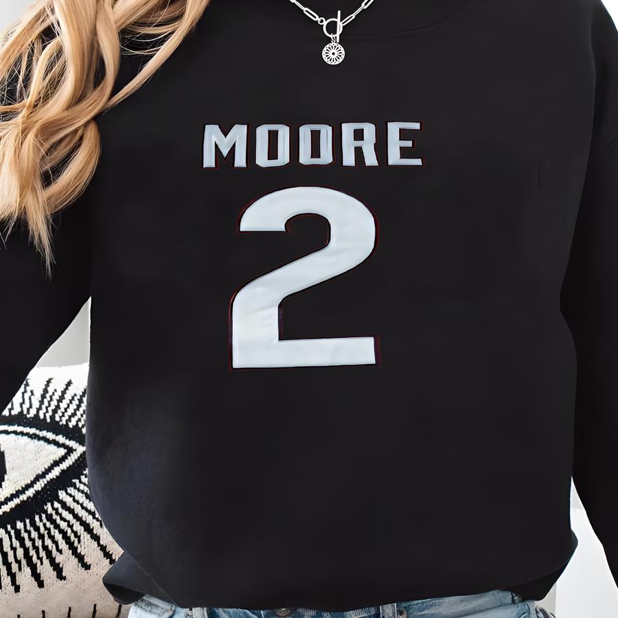 Dj Moore #2 Sewn Stitched Custom Jersey Orange Chicago All Adult Sizes Sweatshirt