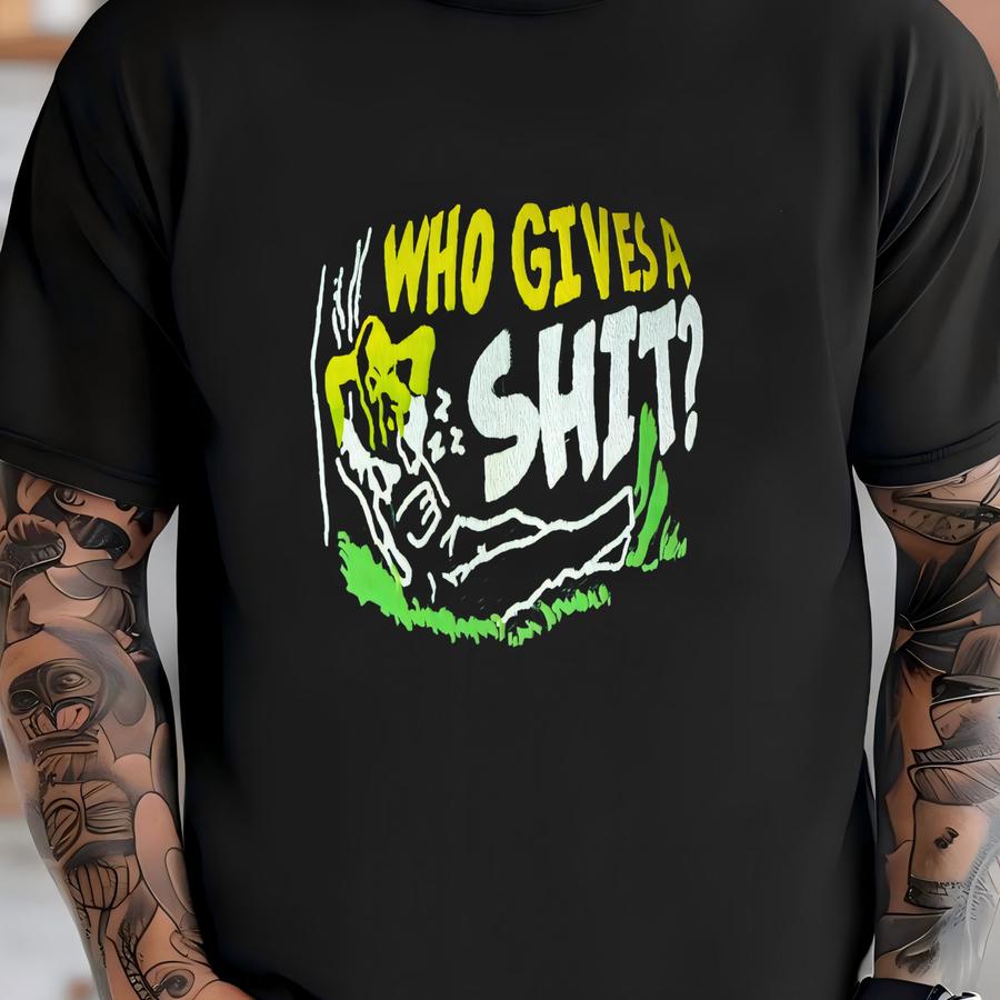 Vintage 80s Who Gives A Mesh Trucker Hat - Funny Grunge Sarcastic T-shirt