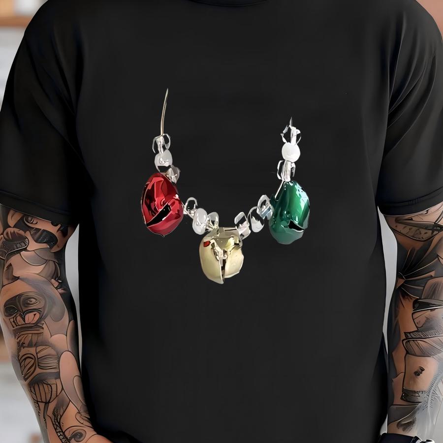 Christmas Jingle Bells Tumbler Charm Cup Charm Tumbler Accessories Handle Charm Christmas Gift Water Bottle Stocking Stuffer T-shirt