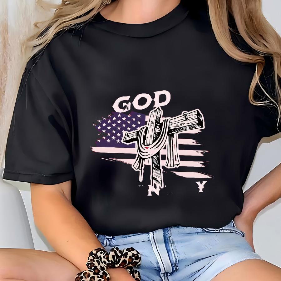 God's Country Usa Patriotic Sweatshirt, Christian Flag Shirt, Jesus Apparel, Patriotic Gift, American Flag Christian Sweatshirt T-shirt
