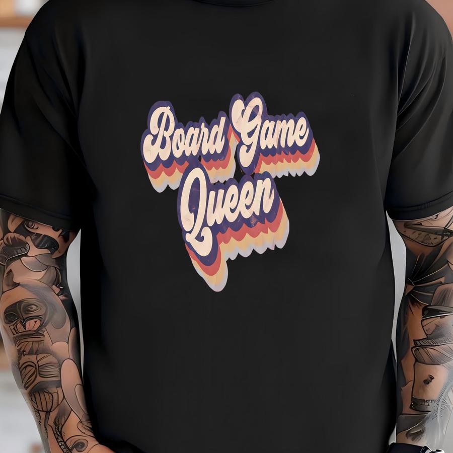 Board Game Queen Shirt / Sweatshirt/ Hoodie, Meeple Shirt, Table Game Funny Tshirt, Gift For Women, Role Playing Gamer Tee, Game Night Shirt T-shirt