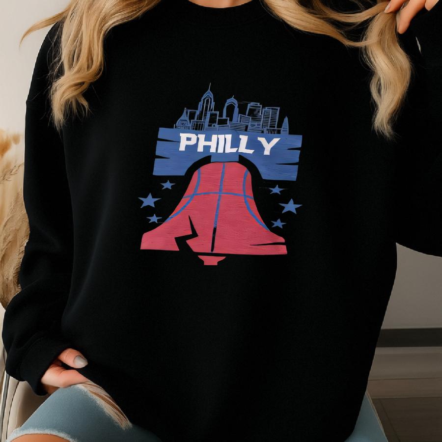 Vintage Philadelphia Basketball T-shirt: Philly Sports Fan Apparel Sweatshirt