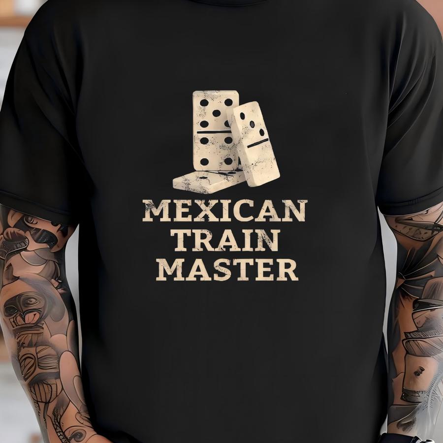 Mexican Train Master Shirt / Tank Top / Hoodie, Lucky Dominoes Shirt, Domino Gift, Dominoes Lover Tee, Mexican Train Player Tshirt T-shirt