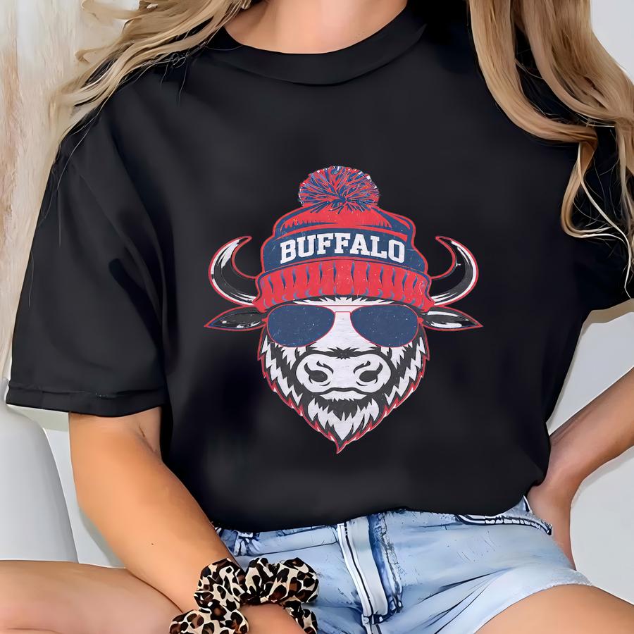 Vintage Buffalo Football Sweatshirt, Buffalo Fan Crewneck, Game Day Pullover, Buffalo Football Fan Shirt, New York Sweatshirt T-shirt