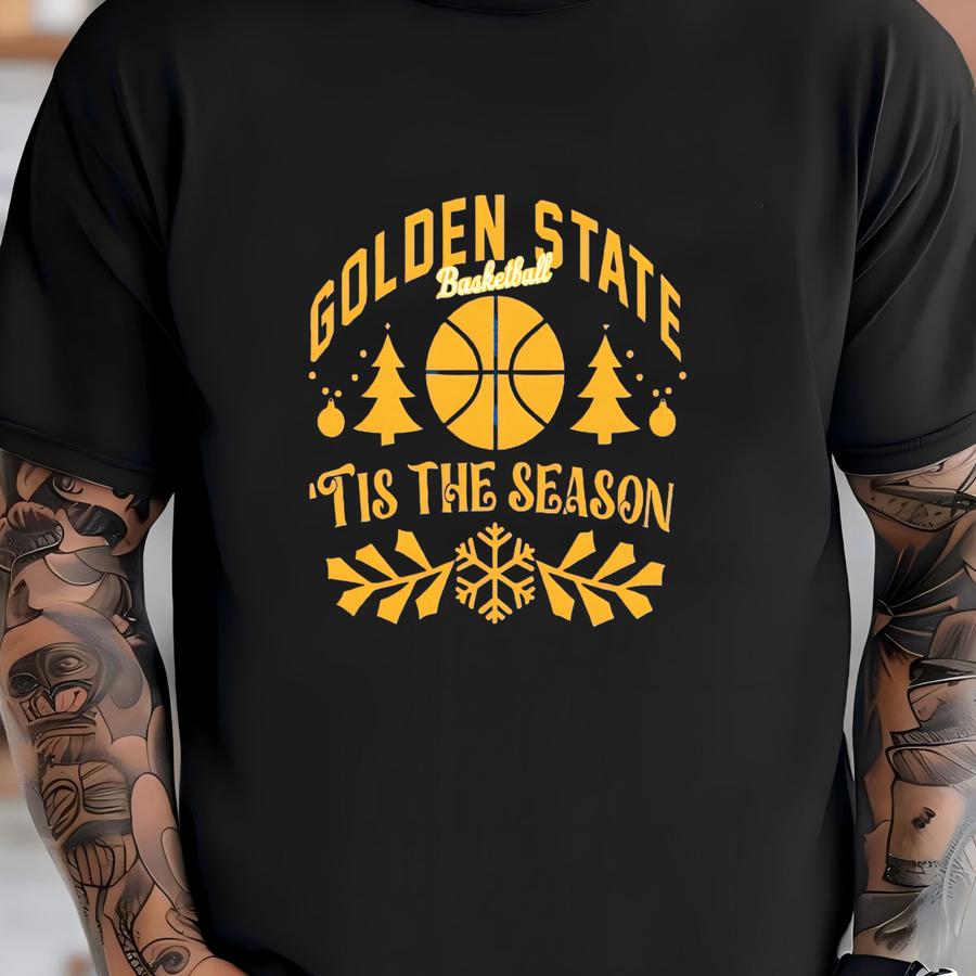 Golden State Basketball Tis The Season Cute Vintage Sweatshirt, Golden State Basketball Classic Hoodie, Gameday Hoodie, Christmas Gifts T-shirt