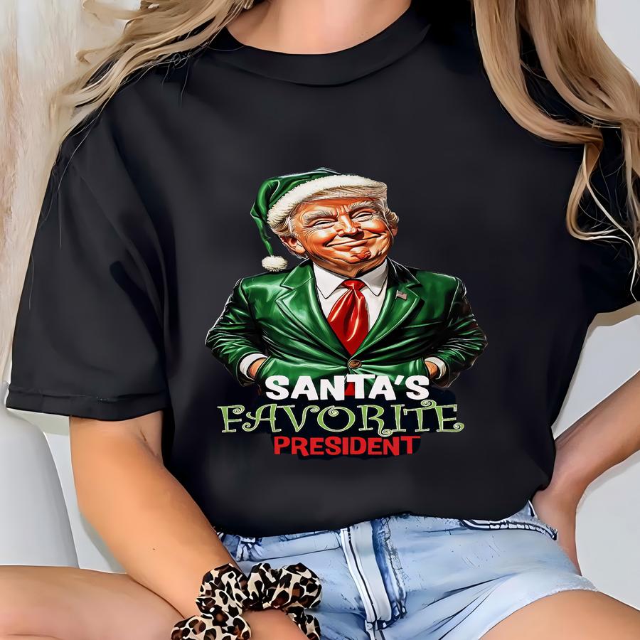 Christmas Shirt, Hoodie, Sweatshirt, Long Sve, Gift, Santa's Favorite , Elf Christmas T-shirt