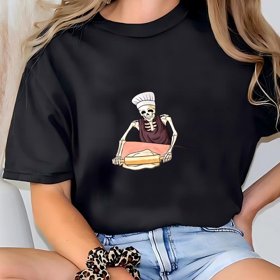 Having A Mental Bake Down Sweatshirt, Funny Hoodie For Mom, Chef Skeleton, Funny Baking Sweatshirt, Gift For Baker, Baking Sweat, Baker Gift T-shirt