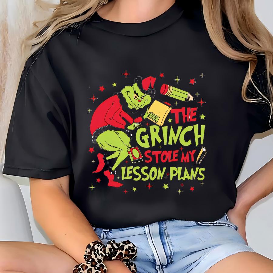 The Stole My Lesson Plan Sweatshirt, ® Shirt,whimsical Max Tree Sweatshirt, Christmas Gift, Family Christmas T-shirt