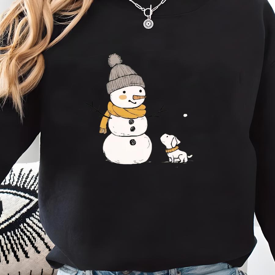 Christmas Snowman Sweatshirt, Christmas Sweatshirt, Snowman Shirt, Snowman T-shirt, Christmas Crewneck, Christmas Shirts For Women Sweatshirt