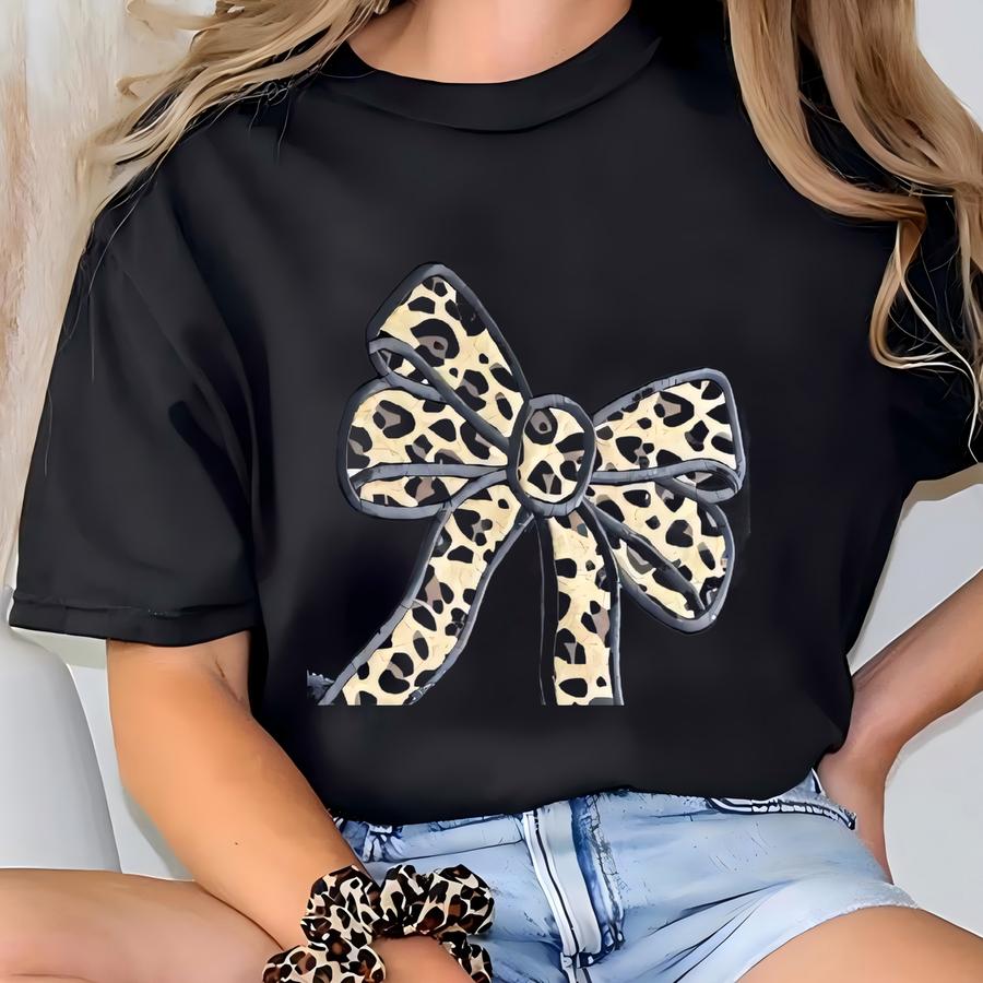 Jaguars Side Bow Cut-out Sweatshirt | Cheetah Fall Pullover | Coquette Bow | Custom Team Crewneck | Side Bow | Bow Cut-out Sweatshirt| T-shirt