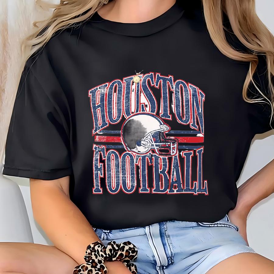Houston Football Sweatshirt Houston Texans Crewneck Football Texans Game Day Apparel T-shirt