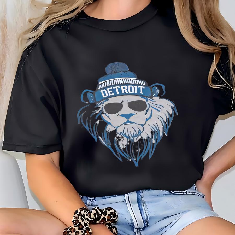 Detroit Football Youth Sweatshirt, Detroit Football Tee, Teen Lion Mascot Shirt, Detroit Football Shirt, Detroit Sweater, Sunday Game Day T-shirt