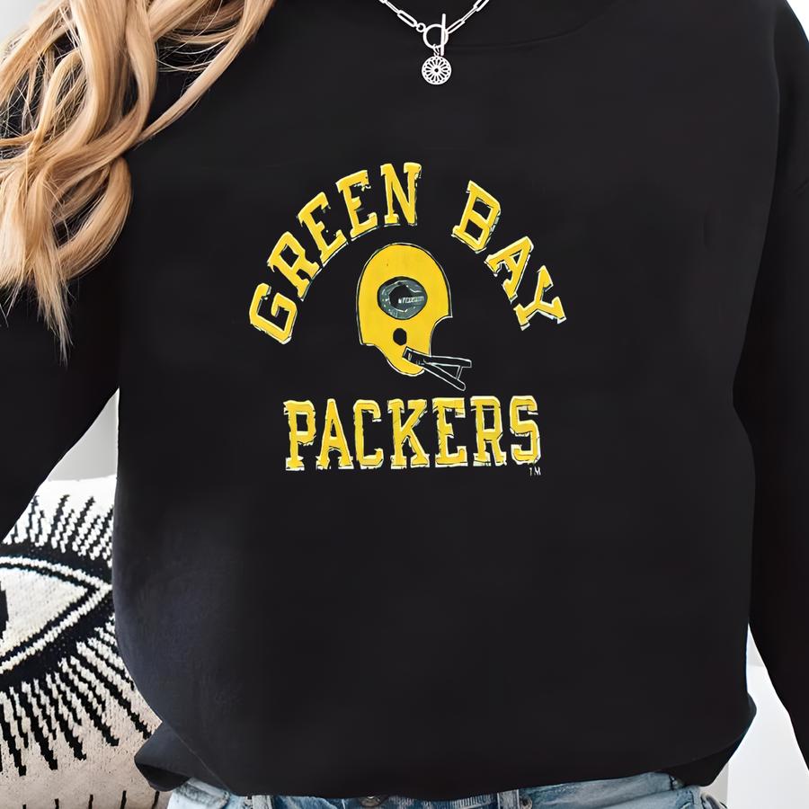 Vintage Green Bay Shirt Champion 80's Raglan Football Tee Size Small Sweatshirt