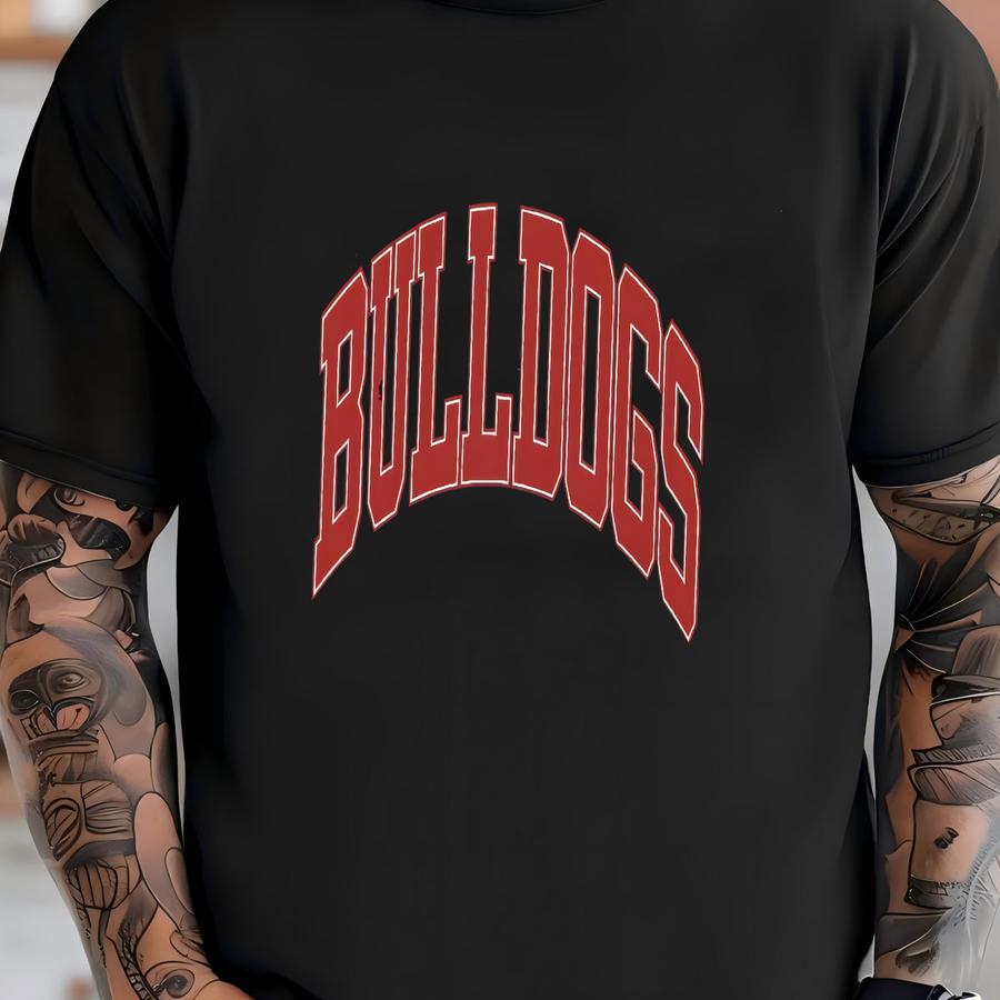 Bulldogs Sweatshirt, Oversized Sweatshirt, Bulldogs Football, Basketball Sweatshirt, School Mascot, Gift, Bulldogs Fan, Football Sweatshirt T-shirt