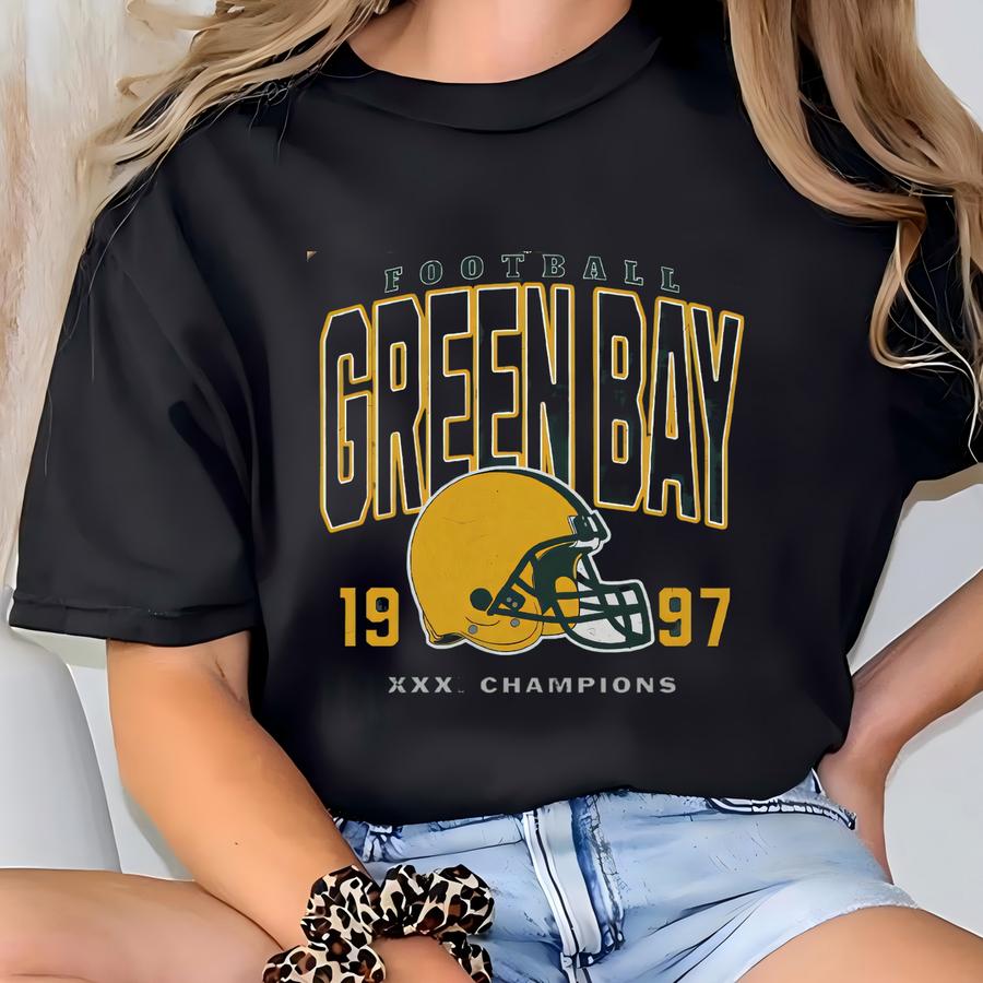 Green Bay Football Sweatshirt, Vintage Green Bay Football Fan Shirts, Green Bay Game Day Shirt, Green Bay Hoodie T-shirt