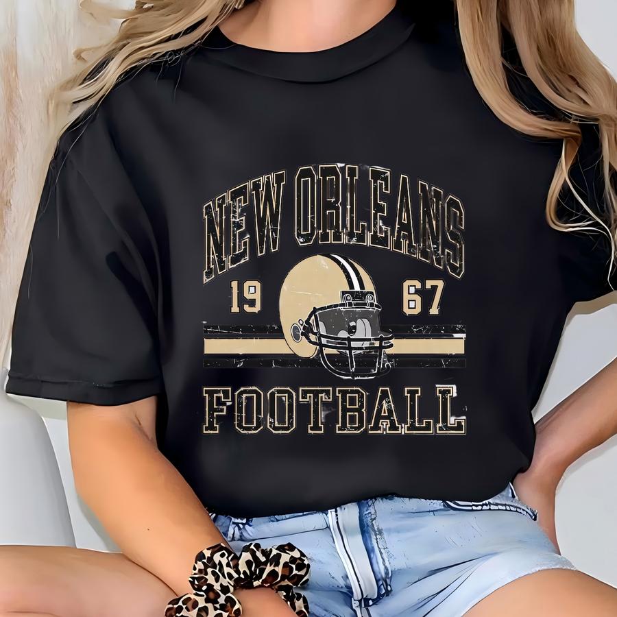 New Orleans Retro Football Sweatshirt, New Orleans Football Crewneck, New Orleans Football Men's Gift, New Orleans Vintage Sweater For Her T-shirt