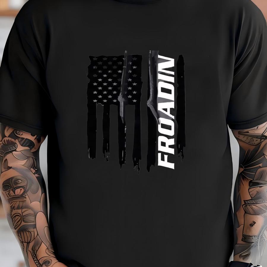 Froadin Off-road Desert 4x4 American Flag Pullover Hoodie T-shirt