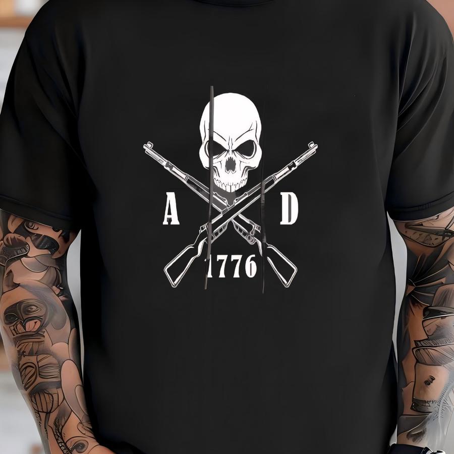 1776 Firearm 2nd Amendment Pullover Hoodie T-shirt