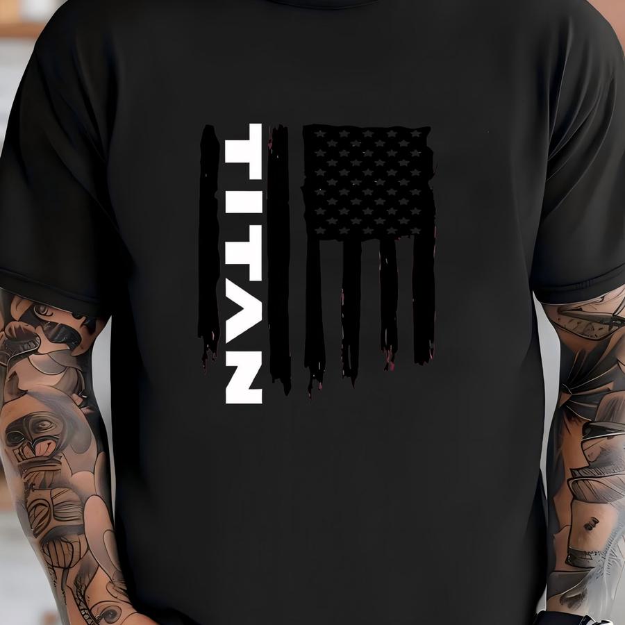Titan American Flag Hoodie T-shirt