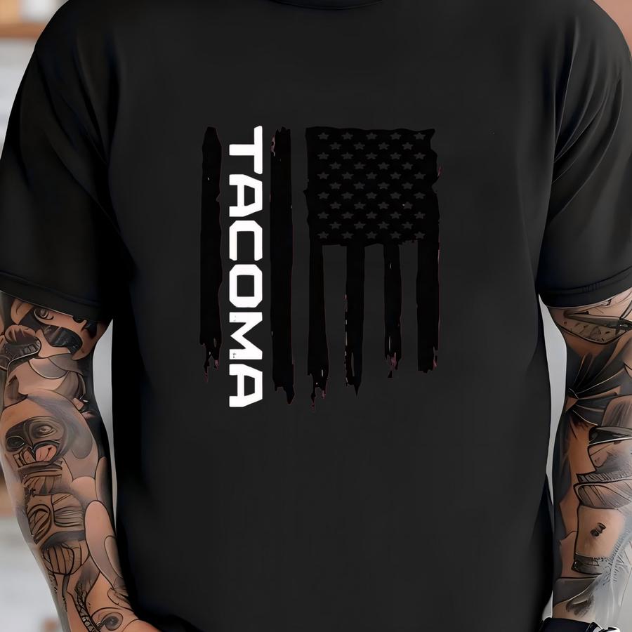 Tacoma American Flag Hoodie T-shirt