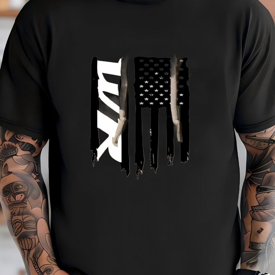 Wr American Flag Pullover Hoodie T-shirt