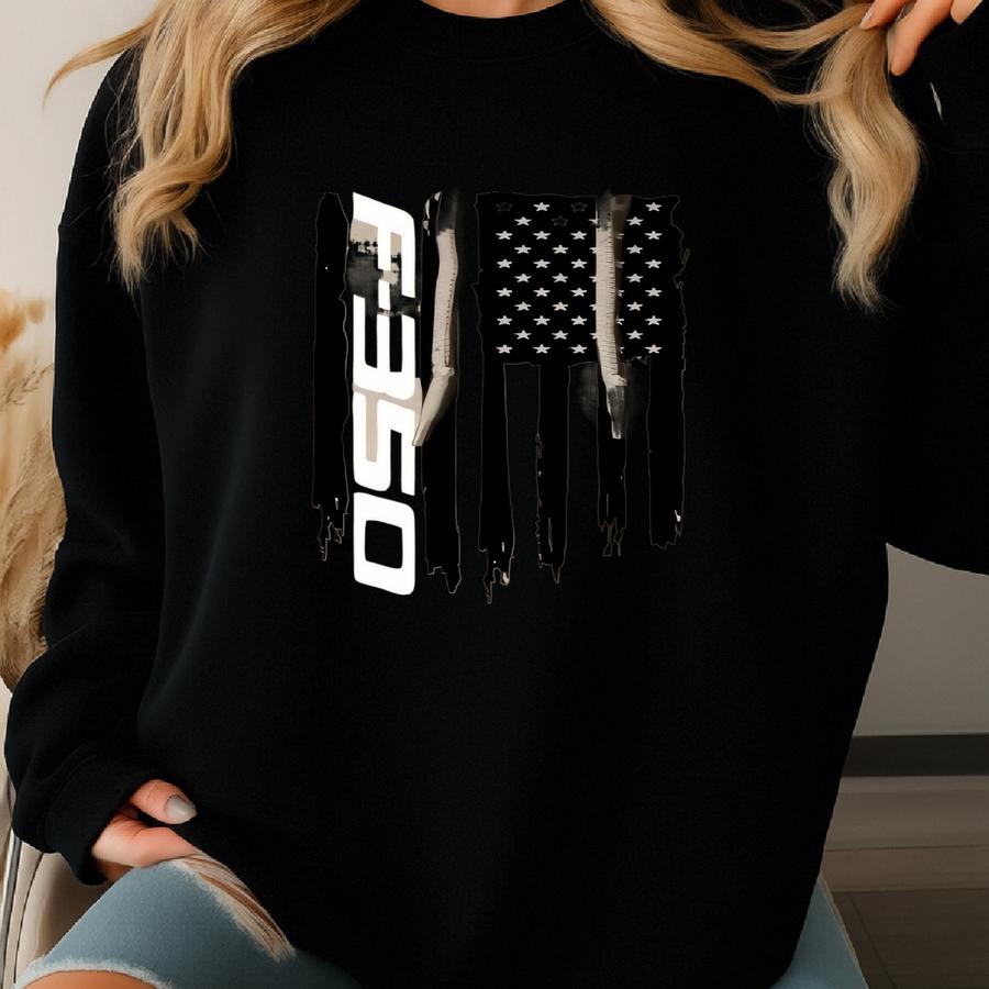 F-350 F350 American Flag Usa Pullover Hoodie Sweatshirt