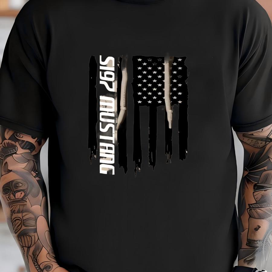 S197 5.0 2.3 American Flag Pullover Hoodie T-shirt