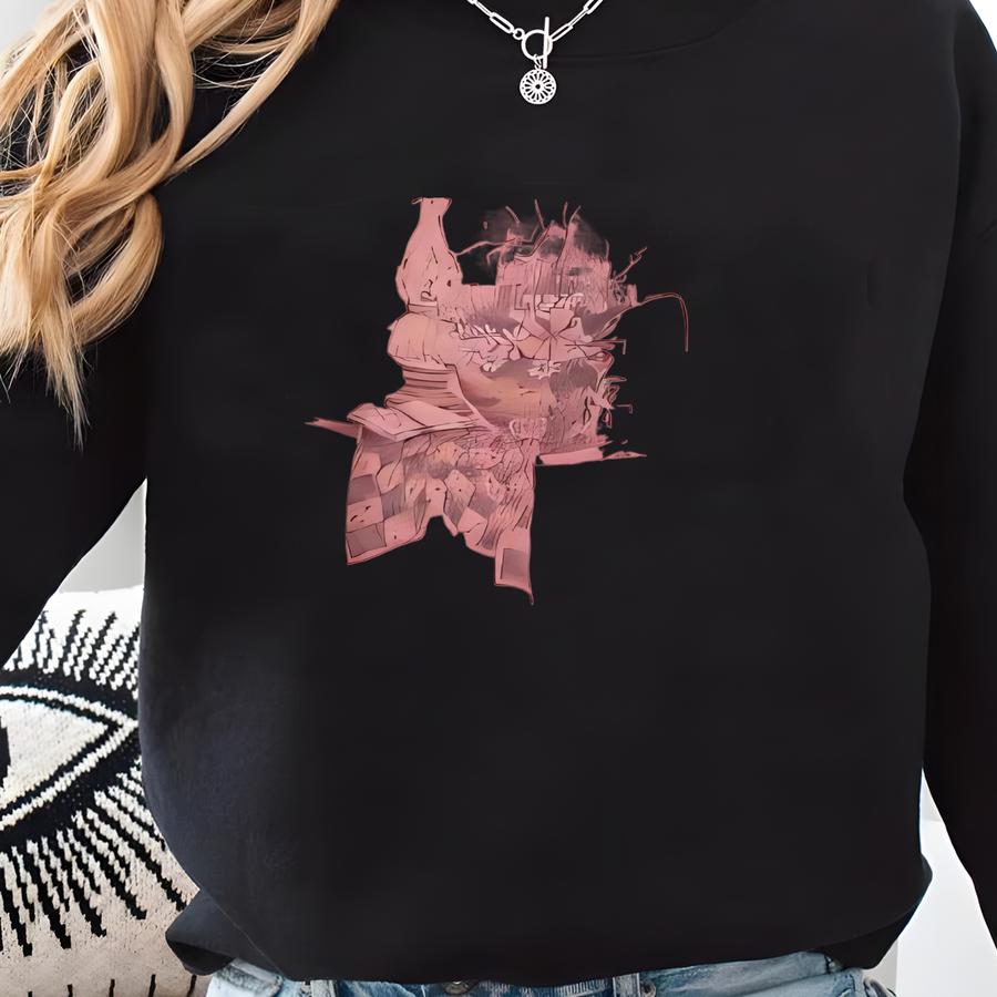 Northern Reflections Crewneck Vintage Floral Print Sweatshirt Jumper Pullover Pink Sweatshirt