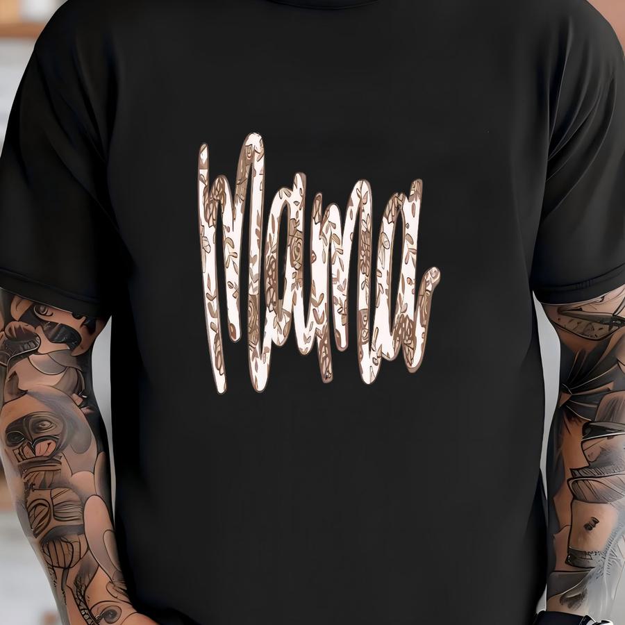 Fall Floral Mama Comfort Color Tee T-shirt