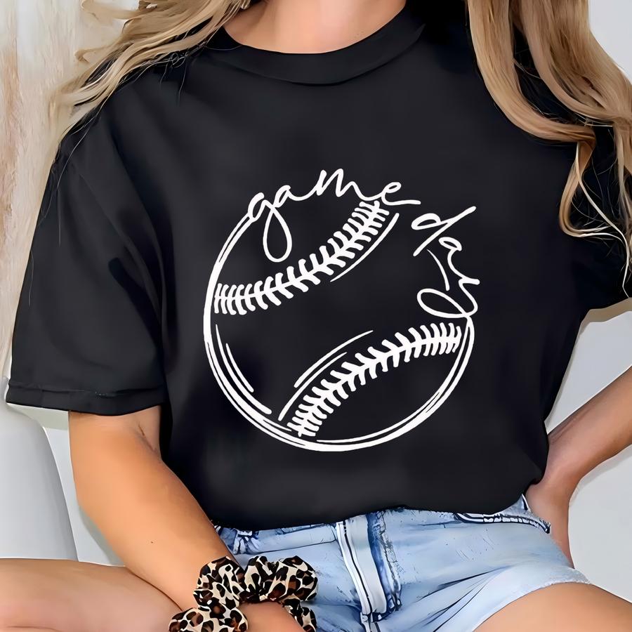 Game Day Shirt, Baseball Game Day Shirt, Baseball Fan Shirt, Baseball Shirt, Baseball Mom Shirt, Sports Mom Shirt, Family Baseball Shirt T-shirt