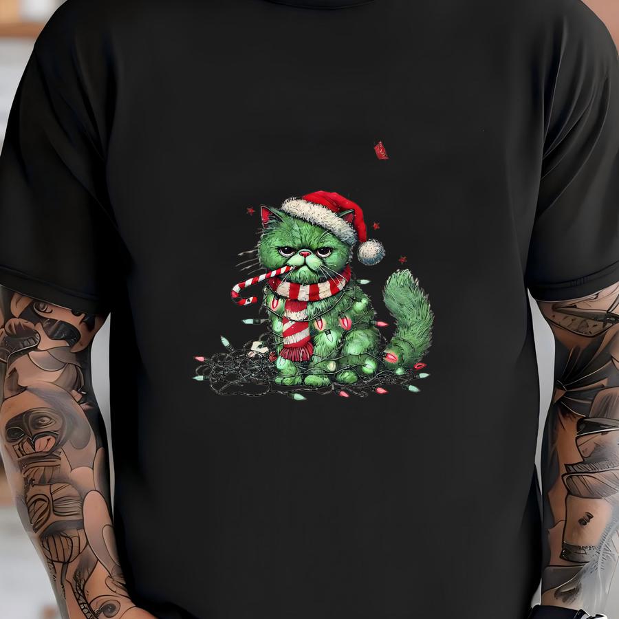 Is This Jolly Enough Shirt, Cat Christmas Shirt, Christmas Sweatshirt, Funny Cat Shirt, Cat Sweatshirts, Meowy Tee, Christmas Cat Lover Gift T-shirt