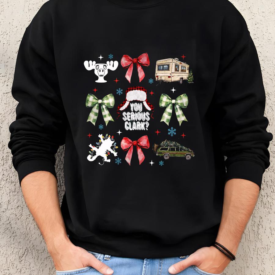 You Serious Clark Christmas Sweatshirt - Griswold Holiday Sweater Sweatshirt