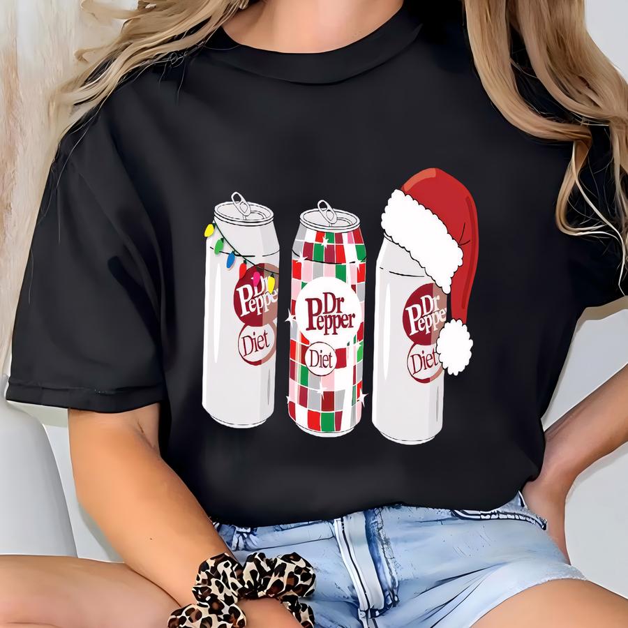 Christmas Diet Dr Pepper Sweatshirt, Gift For Dr Pepper Lover, Christmas Coke Hoodie, Dr Pepper Christmas Gift, Cute Dr Pepper Hoodie, E1202 T-shirt