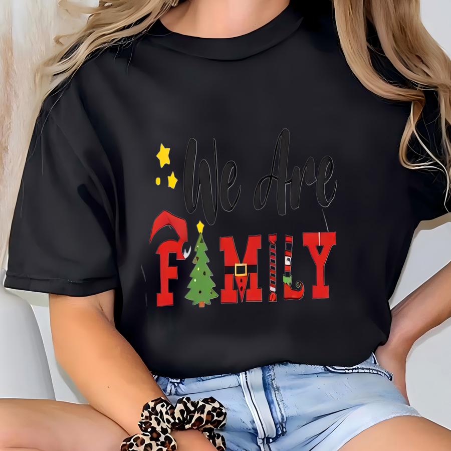 Family Matching Christmas Sweatshirt: Xmas Party Crewneck Pullover T-shirt