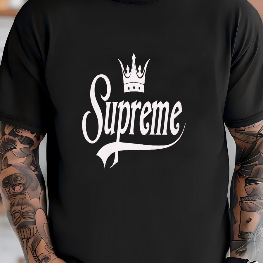 Supreme Crown Tee - Hip Hop Street Style, Bold Minimalist Design, Unisex Adult Hoodie - B-boy - Breaking - Free Shipping! T-shirt