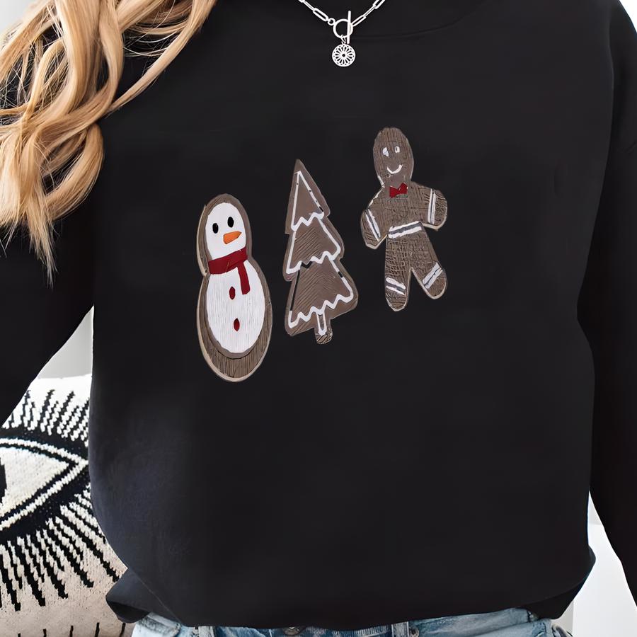 Christmas Cookies Corduroy, Oversized Christmas Corded Sweatshirt, Holiday Gift Sweatshirt
