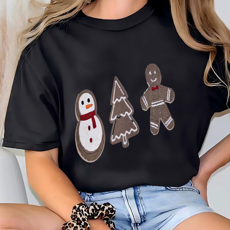 Christmas Cookies Corduroy, Oversized Christmas Corded Sweatshirt, Holiday Gift T-shirt