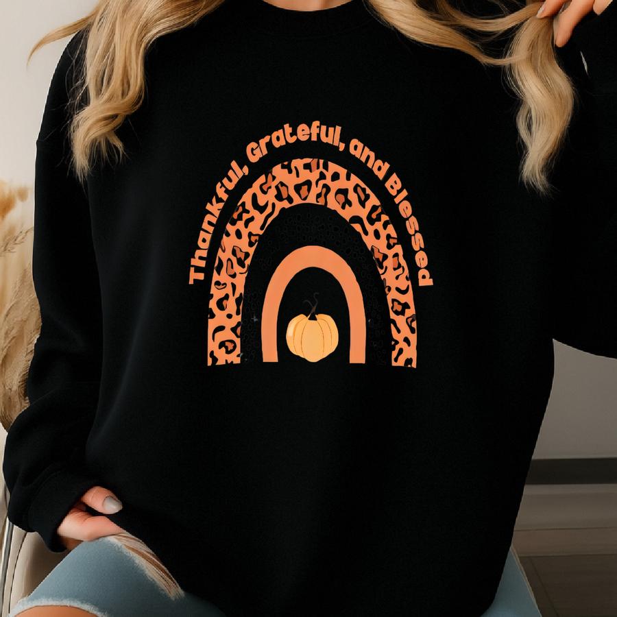 Thankful, Greatful And Tshirt And Crewneck Sweatshirt Unisex Sweatshirt