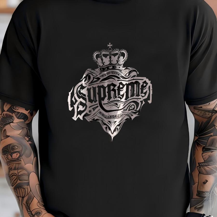 Supreme Tee - Unisex Adult Hoodie Bold Crowned Design - Old School Hip Hop Vibes - Breaking B-boy Graffiti Style - Free Shipping! T-shirt