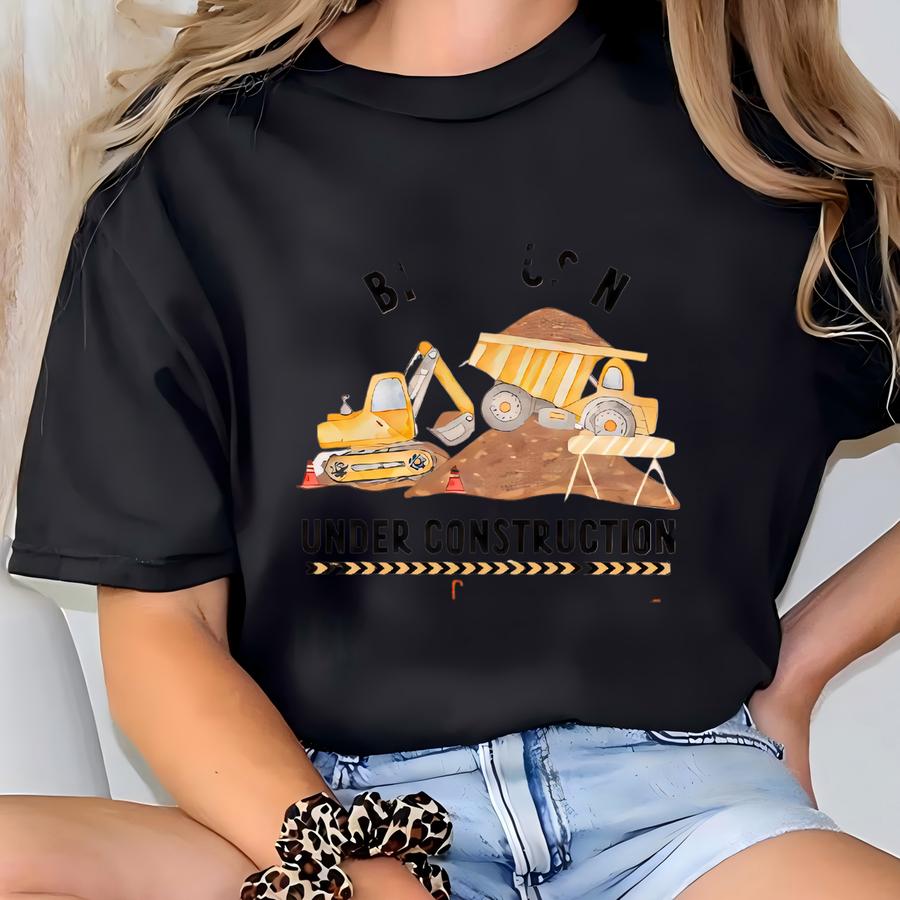 Construction Themed Announcement For Nephew, Big Cousin Under Construction Sweater, Kids Pullover Sweatshirt - Rl19134 T-shirt