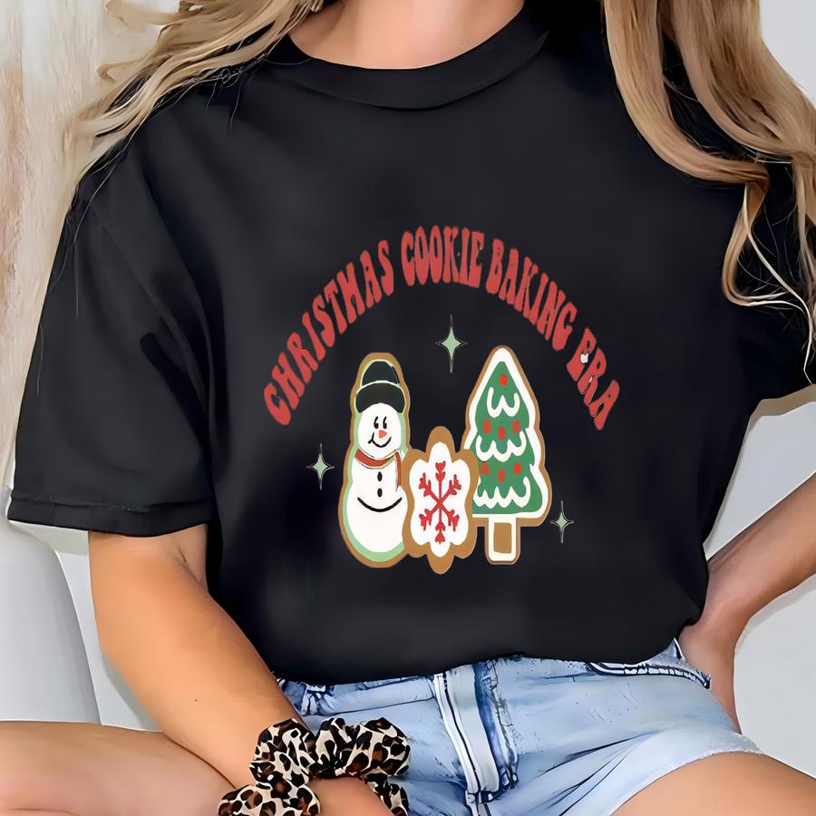 Christmas Cooking Baking Era Shirt, Toddler Christmas Tee, Natural Christmas Cookies Shirt For Kids, Matching Baking Shirts, Family Matching T-shirt